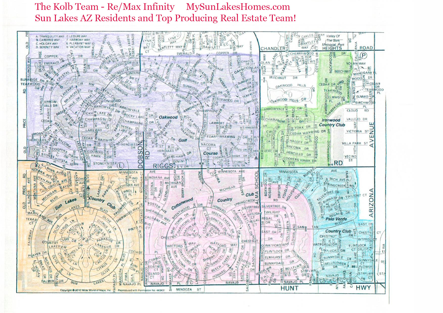 map of sun lakes az Sun Lakes Arizona Golf Courses The Kolb Team Sun Lakes Az Best map of sun lakes az