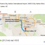 Map Sun Lakes to Sky Harbor