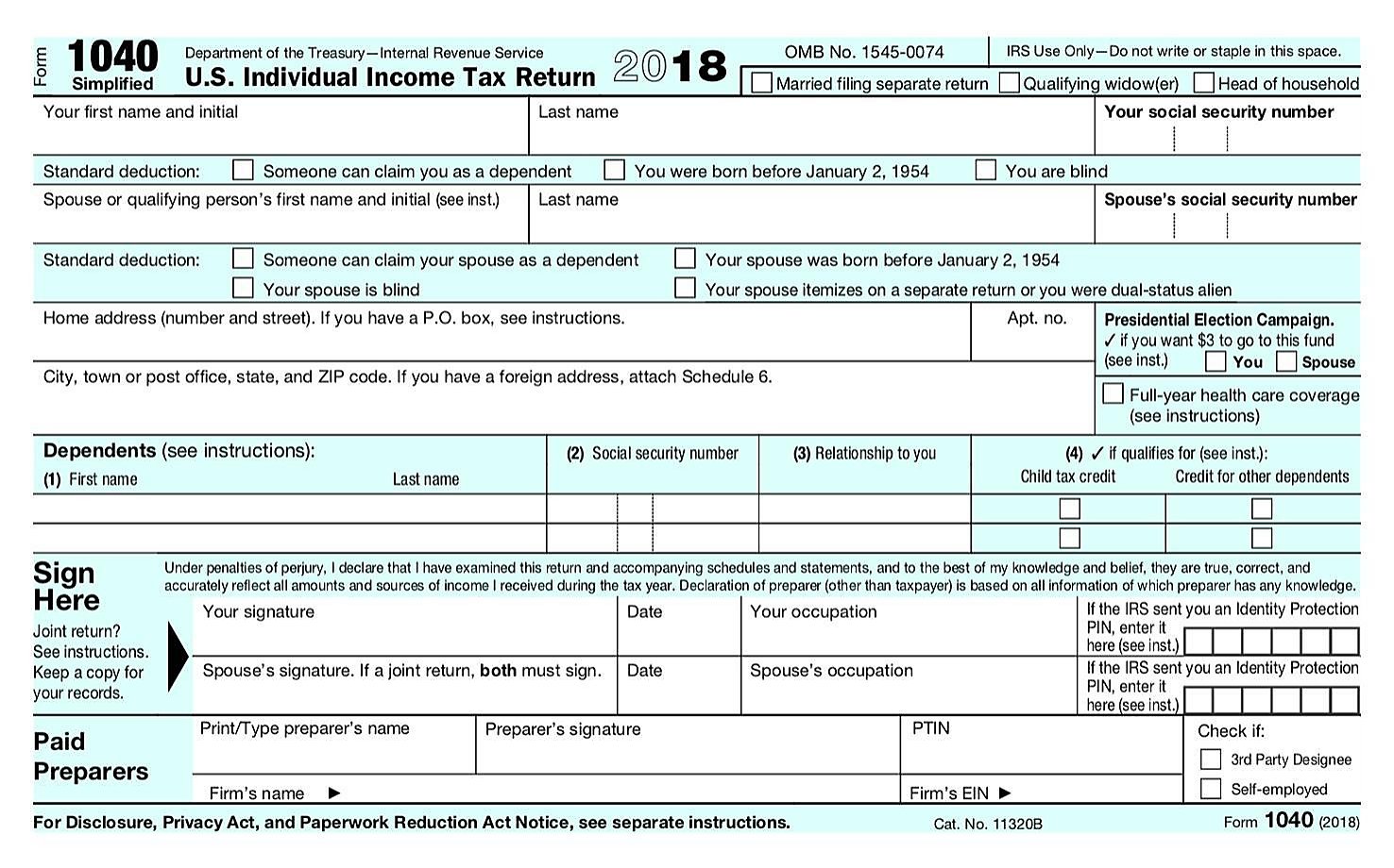 1040 Form