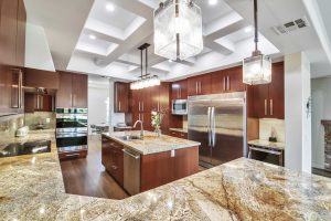 Spectacular custom built home features an amazing kitchen.