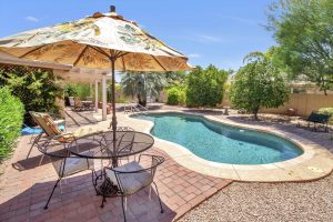 Enjoy your own back yard oasis at 9529 E Arrowvale Dr.