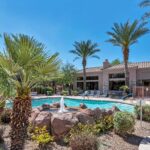 Enjoy the sparkling pool at 11680 E Sahuaro.