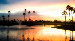 Enjoy beautiful Arizona sunsets when you live at 9114 E Olive Lane S. 