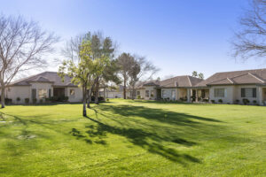 Spacious greenbelt at 23813 S Harmony Way. 