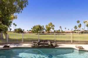 Enjoy your sparkling pool at 11001 E Flintlock Court. 