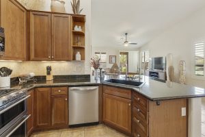 Enjoy the efficient kitchen at 9643 E Nacoma Dr.