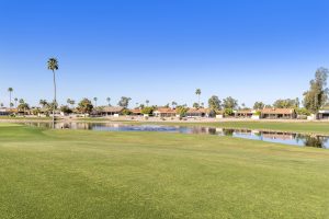 Enjoy golf course views at 26034 S Brentwood Dr.