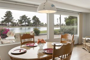 Enjoy coffee and a view at 9046 E Country Club Dr. 