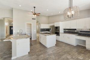 The kitchen is the heart of the home at 10519 E Michigan Ave.